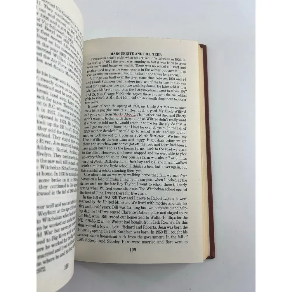 Pioneers and Followers of Idlywild and Witchekan Districts Turner Warwick Book